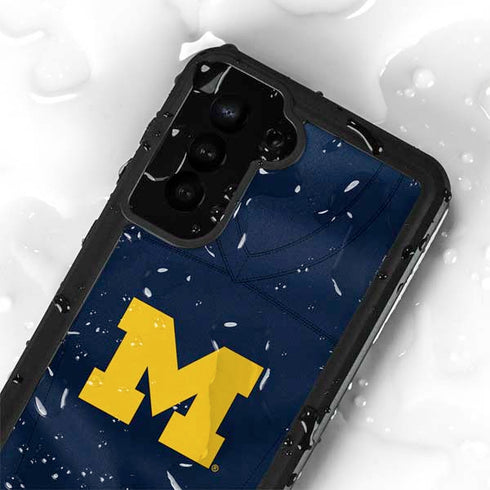 University of Michigan Blue Jersey Galaxy S24 Plus Waterproof Case